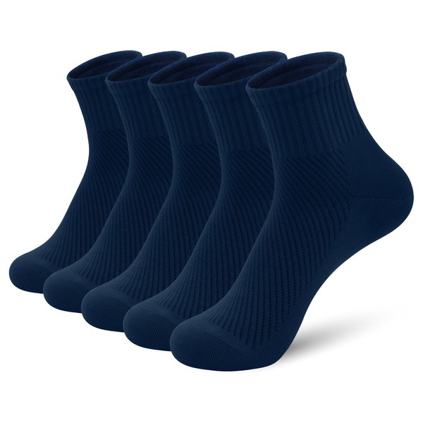 SERISIMPLE Women's Bamboo Viscose Above Ankle Thin Socks Quarter Mesh