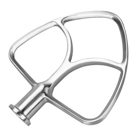 Stainless Steel Flat Beater K45B for KitchenAid 4.5-5 Quart Tilt-Head Stand Mixers Artisan & Classic Series by MMOBIEL – Paddle Attachment – Pastry Beater – Paddle Mixing Accessory - Dishwasher Safe