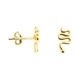 SOFIA MILANI - Women's Earrings 925 Silver - Gold Plated - Snake Stud Earring - E1216