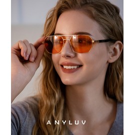 ANYLUV Blue Light Glasses for Woman/Men, Blue Light Blocking Glasses Women Computer Gaming Glasses for Eye Protection