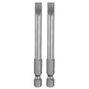 sourcing map 2pcs SL6 Slotted Screwdriver Bits 6mm Slotted Tip