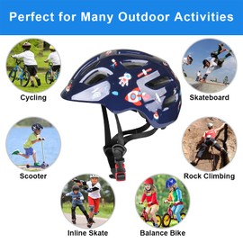GLAF Baby Bike Helmet Toddler Infant Helmet for Kids 1+ Years Old Girls Boys Toddlers Youth Helmet Ventilation Adjustable Helmet Skateboard Safety Cycling Helmet (Astronaut, XS)