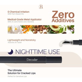 Nutrición intensiva: enriquecido con 5% de pantenol y 0,01% de dipalmitoil hidroxiprolina, este aceite labial de noche hidrata profundamente y da volumen a tus labios mientras duermes.