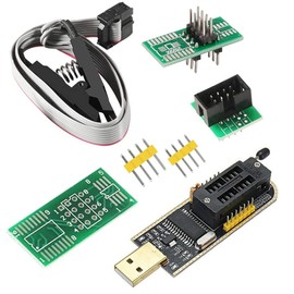 SOIC8 SOP8 Flash Chip IC CH341A USB Programmer EEPROM Flash BIOS Chip USB Programming Module (SB Programmer + SOP8 Clip + Adapter)