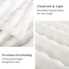 RUIKASI Fleece Throw Blanket for Sofa - White Single Fluffy