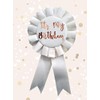 Alandra Birthdays RGB Cream & Rose Gold Metallic Birthday Rosette