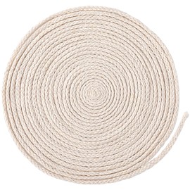 HINZIC 65.6 Ft Oil Lamp Wicks Replacement 1/8" Round Braided Cotton Wick for Candle Lamp Alcohol Kerosene Lamp Torches Lantern