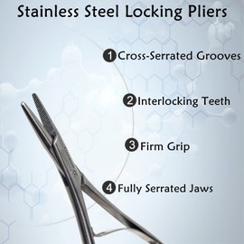 Mathieu Pliers Needle Holder 5.5" Straight Tip with Locked Serrated Jaws