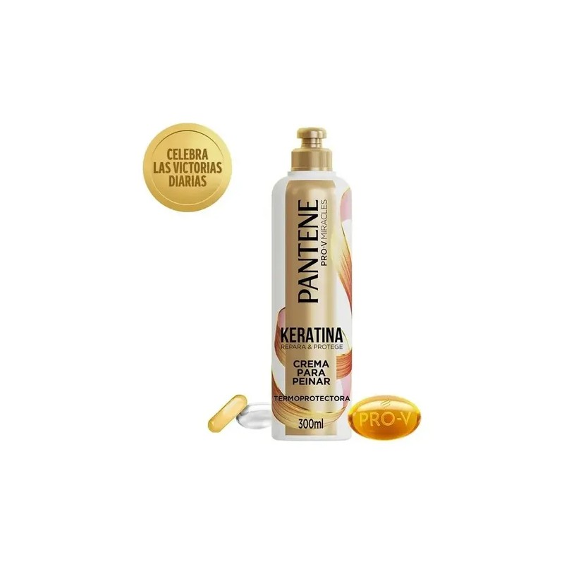 Crema Peinar Pantene Pro Miracles Keratina Repara