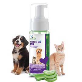 Natural Remedies Fresh Me Up Waterless Bath Dog & Cat Dry Shampoo - Mild Spray Foam Cleanser, Moisturizer & Conditioner, Pet Deodorizer, Puppy Fresh Odor, Lick Safe, All Breeds, 140 ml (Pack of 1)