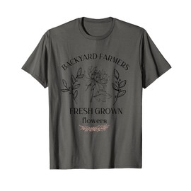Farm Fresh Flowers Organic Gardening Botanical Gardener T-Shirt