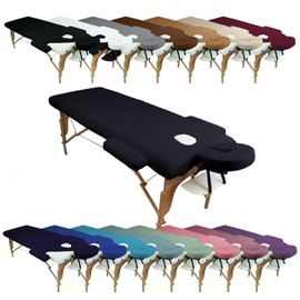 Vivezen 4-Piece Terry Cloth Protective Sheet for Massage Table - Various Colours