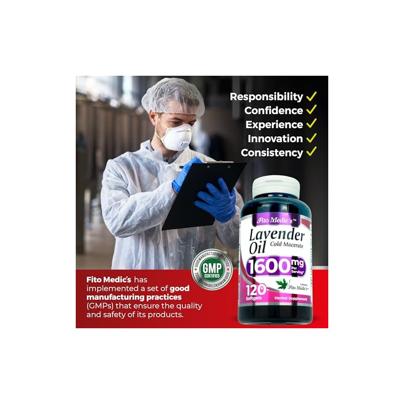 FITO MEDIC'S Laboratorio | Pastillas De Lavanda | 120 Cápsulas