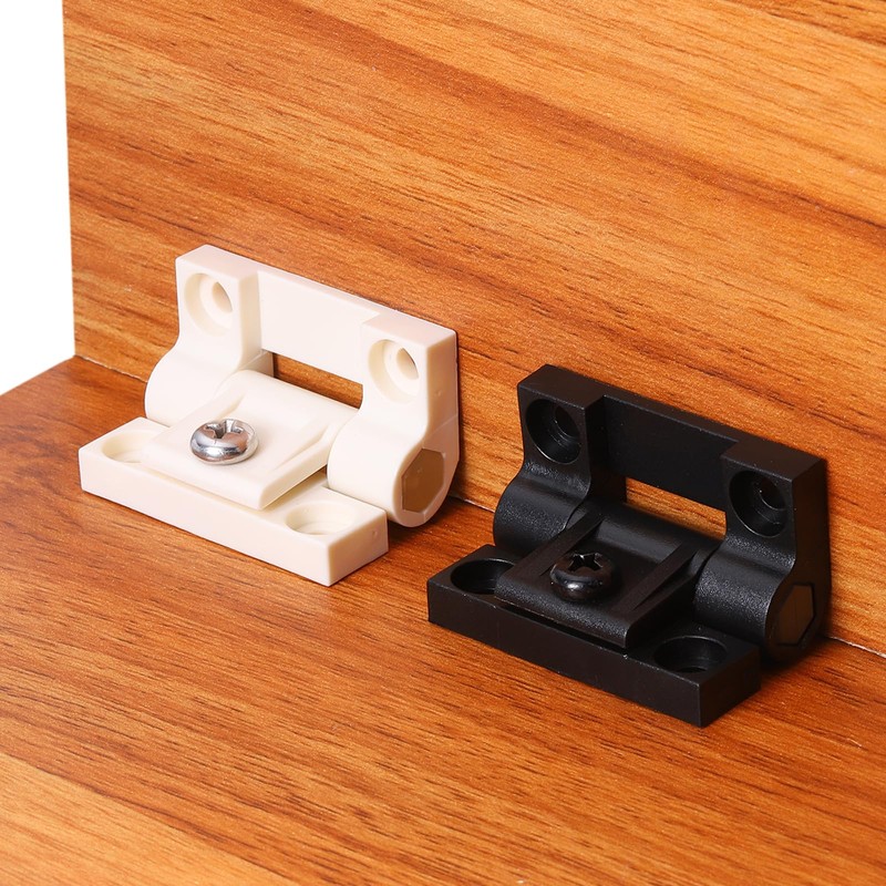 sourcing map 2Pcs Adjustable Torque Hinge, 43x36mm Plastic Countersunk Holes