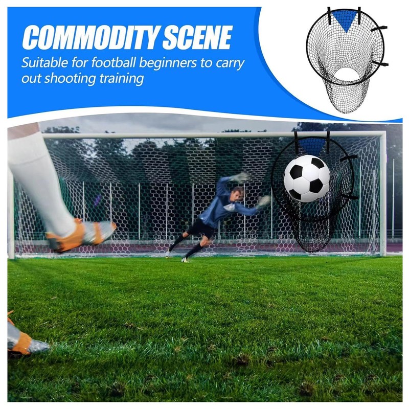 2 Pcs Set Soccer Target Goal Net - Portable Foldable