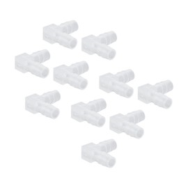 Yosoo Health Gear Hose Connector Assortment, 10PCS Elbow Barbed Hose Joiners 90 Degree Bend Hose Elbow Plastic Barbed Pipe Connector Barbed Hose Fittings (8mm)