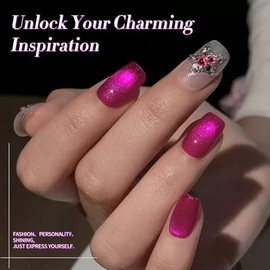 Born Pretty Cat Magnetic Eye Gel Drachenfrucht Glas - UV Nagellack Glas Shiny Effekt Gel Nagellack Manik√ºre und Nagelkunst DIY zu Hause