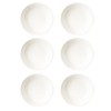 Mengbaobao 6 Pack White Soy Sauce Dish Ceramic Dip Bowl