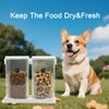 Dog Treat Container Set with 2 Sealed Plastic Jars and