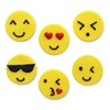Anniversary House SF535 Smiley Assorted Emoji Emojions Sugarcraft Toppers, Edible,