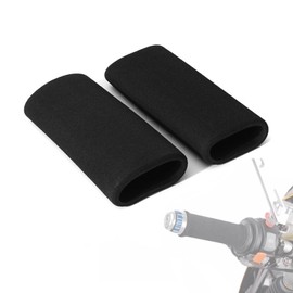 Ginhkok Motorcycle Grip Cover, Handlebar Cover, Anti-Slip Vibration Grip, Foam Grip, Easy Installation, Lightweight, Soft, Ergonomic, Shockproof, For Motorcycles, Mountain Bikes, Inner Diameter 1.0