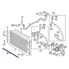 Ford OEM 2019-2023 Edge A/C Condenser Seal K2GZ2021702B New in package