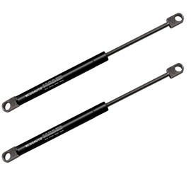 WEDOAUTO Qty2 Universal Lift Support Struts Arms Spring Damper Shocks Prop Rods Extended Length 10Inch, Compressed Length 6.75 Inch Froce 51 LBS Eyelet Hole 10.2mm for Camper Shell, Canopy, Tool Box
