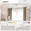 Ensenior 52 Inch Ceiling Fans with lights Remote Control, Flush