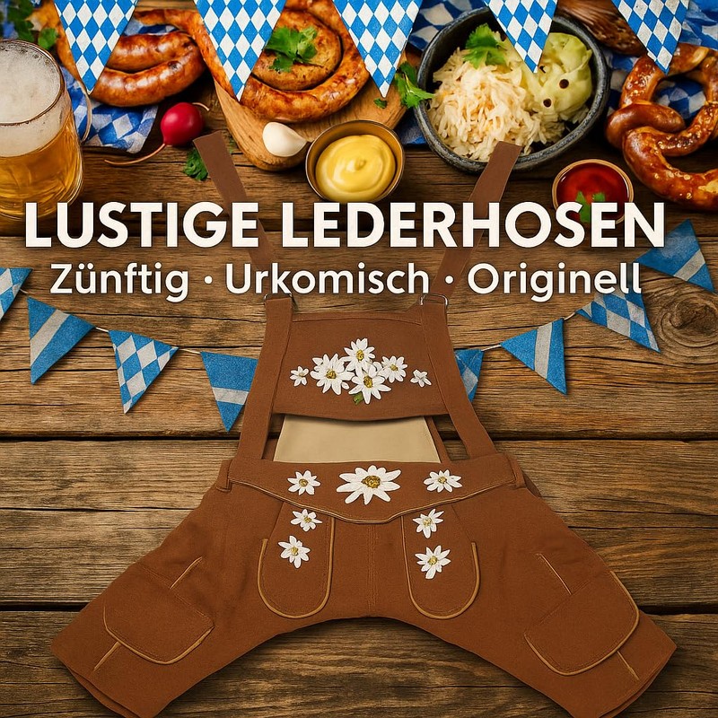 EINSZWEIDOG Oktoberfest German Dog Lederhosen, Multiple Sizes (XL)