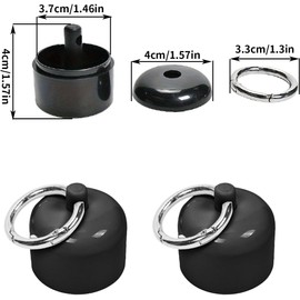 JewelryRing HolderBoxKeychain,2Pcs Keychain Ring Holder Necklace StorageCaseKeychain,TravelingJewelry Holder with RoundKeychain,JewelryContainer with Round Keychain,Travel Ring Holder Keychain