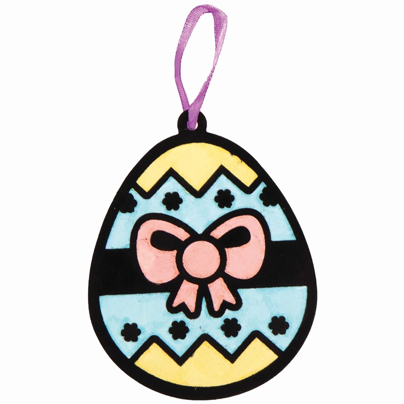 Baker Ross Easter Egg Fuzzy Art Decorations - Pack of