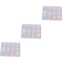 FOMIYES 3pcs 12 Star Moon Nail Decals Sequin Stickers DIY Nail Art Stickers for Women