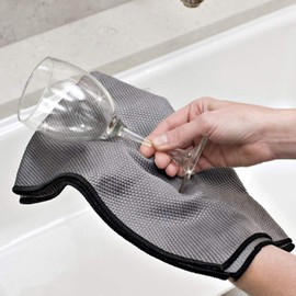 Idea Home - Paño de limpieza de microfibra de alta calidad, ultra absorbente, sin rayas y pelusas de pescado grande, 16 x 24 pulgadas