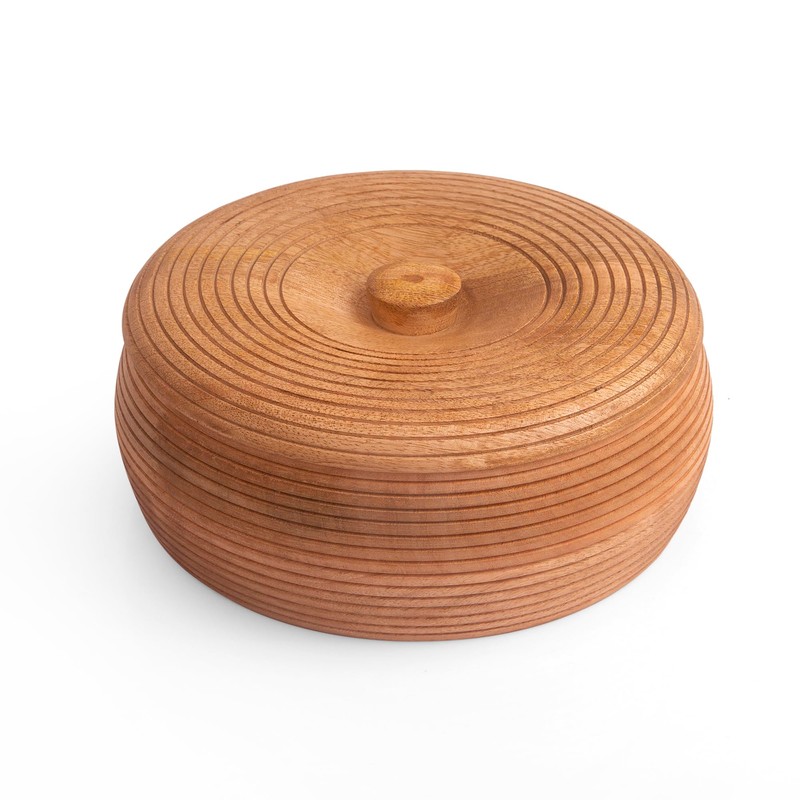 Handcrafted Wooden Mexican Tortilla Warmer Basket Indian Chapati Roti Bread