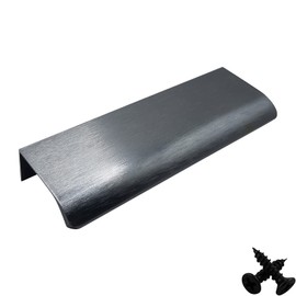 M4TEC Bar Kitchen Cabinet Door Handles Cupboards Drawers Bedroom Furniture Concealed Finger Edge Pull Handle for Wardrobe & Bedroom Cabinet Hardware Brushed Anthracite. VD3 Series: 64 mm