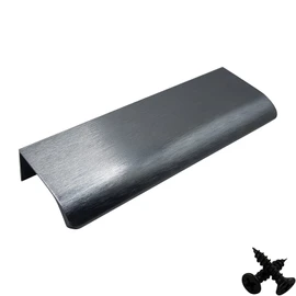 M4TEC Bar Kitchen Cabinet Door Handles Cupboards Drawers Bedroom Furniture Concealed Finger Edge Pull Handle for Wardrobe & Bedroom Cabinet Hardware Brushed Anthracite. VD3 Series: 64 mm