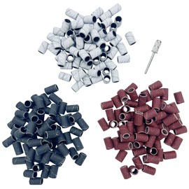 Sanding Bands 80# 120# 180# Nail Machine Bits with Mandrail Sand Set (210 pcs)