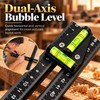Adjustable Aluminum Metric Layout and Drilling Positioning Ruler