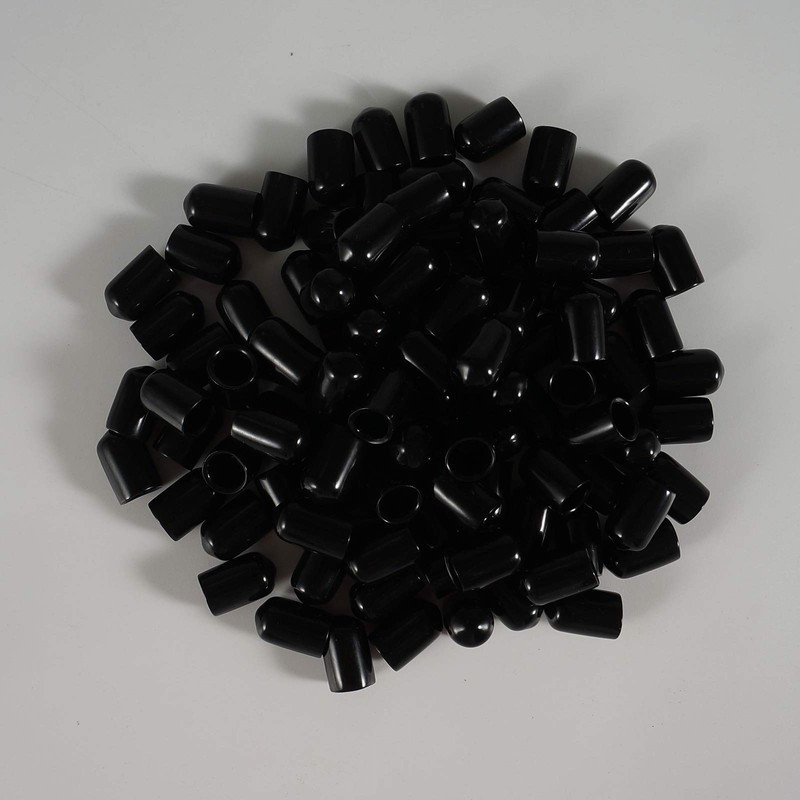 50 Pcs Screw Thread Protectors, PVC Rubber Round Tube Bolt