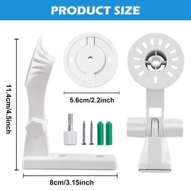 Pack of 4 Wall Mount for Tp_Link Security Cameras, Compatible with Models C225/C200/C210/C220/Tc70, Kasa Ec70/Kc410s, 2.2 Inch Base, Camera Mount Adjustable Angle Mounting Bracket