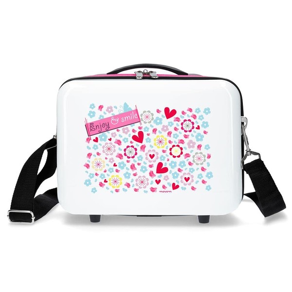 MOVOM Happy Time Adjustable Toiletry Bag, Multi-Colour, 29 x 21 x 15 cm, Rigid ABS 9.14 Litres, 0.84 kg