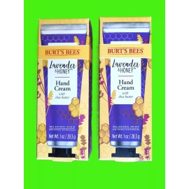 Burt's Bees Hand Cream Lavender & Honey with Shea Butter Size 1 oz. Qty 2