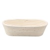 25cm Bread Proofing Basket Set Oval Natural Rattan Sourdough Proofing