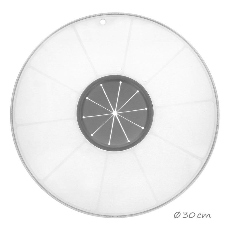 com-four® 2 x Universal Splash Guard Lids for Mixing Bowls