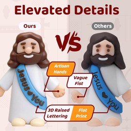 Goherii Little Jesus Figures – Paquete de 30 cifras de Jesús a granel, 5 juguetes de bebé Jesús de colores, cifras religiosas de bolsillo para ocultar y buscar huevos de Pascua, recuerdos de bautizo