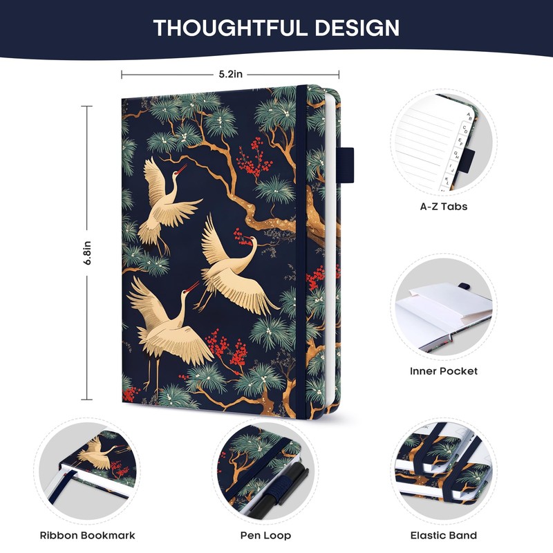 Taja Password Keeper Book with Alphabetical Tabs, Small Password Books