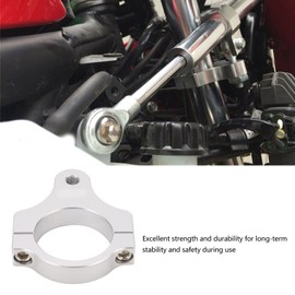 Fockety CNC Aluminium Motorcycle Fork Tube Mount Steering Damper Frame Mount Clamp Foot Attachment for Motorcycle Bike Modification Hardware Parts Stabiliser Universal (58 mm)