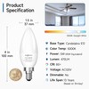 SHINESTAR 6-Pack Ceiling Fan Light Bulbs, 120v 40w Equivalent, 5000K