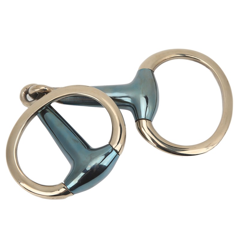 125mm Equine Mouth Snaffle Stainless Steel Electroplated Ring Bit Jointed