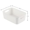 Vcansay 6 Packs Small Cabinet Storage Bin, Kitchen Organizer Bin,